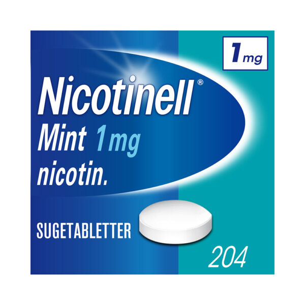 Nicotinell 1 mg sugetabletter for røykeslutt mint 204 stk