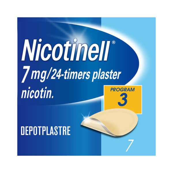 Nicotinell 7 mg depotplaster for røykeslutt 7 stk