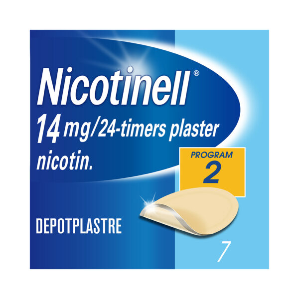 Nicotinell 14 mg depotplaster for røykeslutt 7 stk