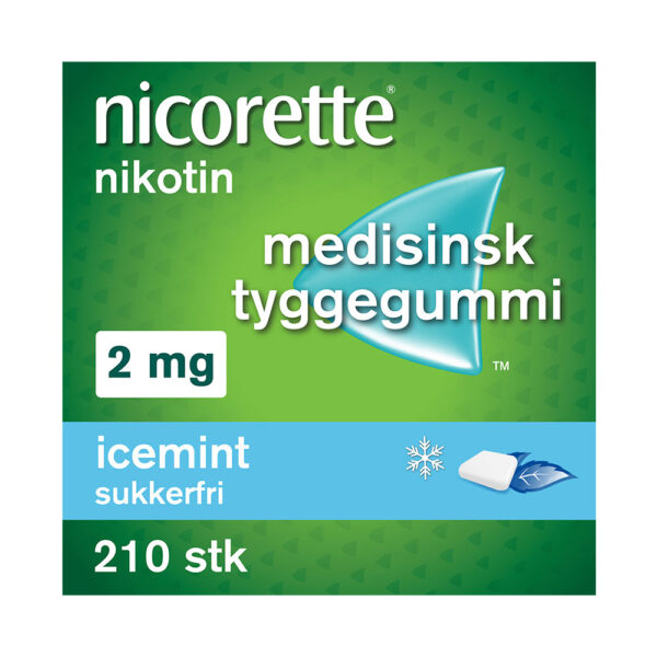 Nicorette icemint tyggegummi 2 mg 210 stk