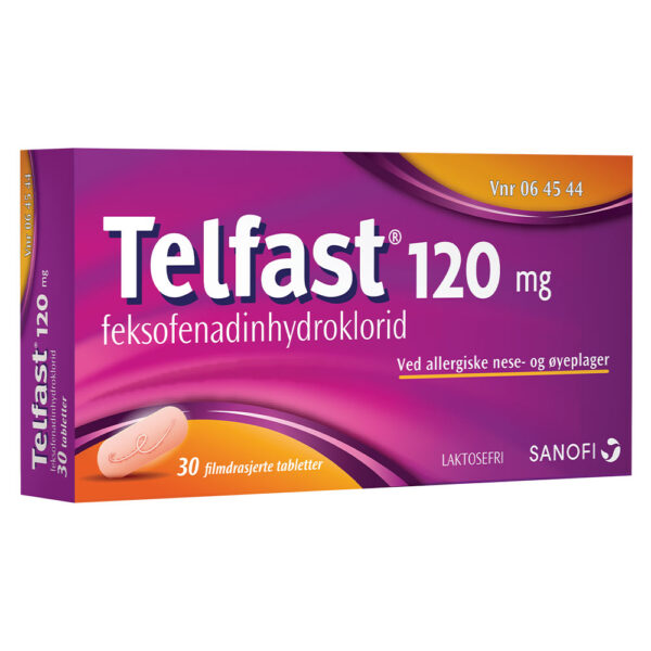 Telfast tabletter 120 mg 30 stk