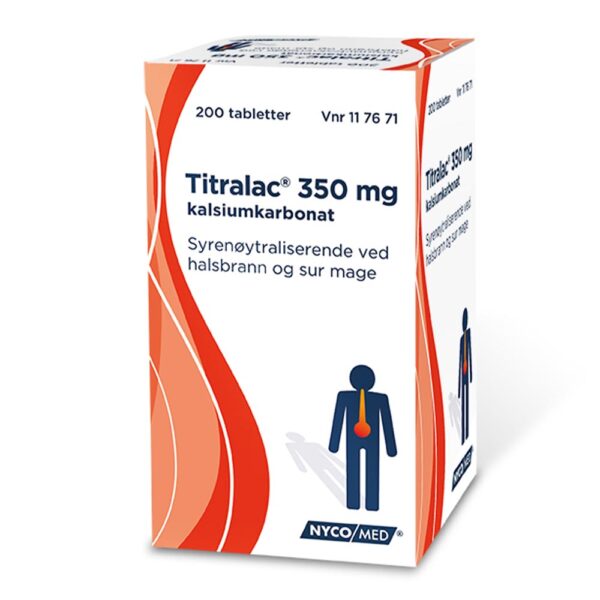 Titralac tabletter 350 mg 200 stk