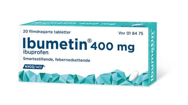 Ibumetin tabletter 400 mg 20 stk