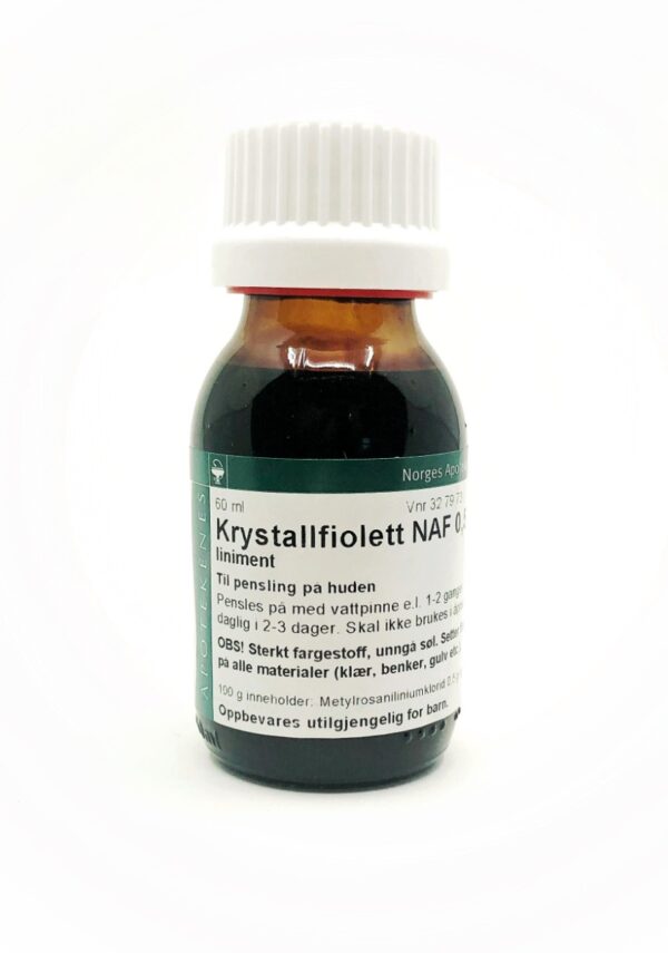 Krystallviolett  NAF Liniment 0.5%, 60 ml