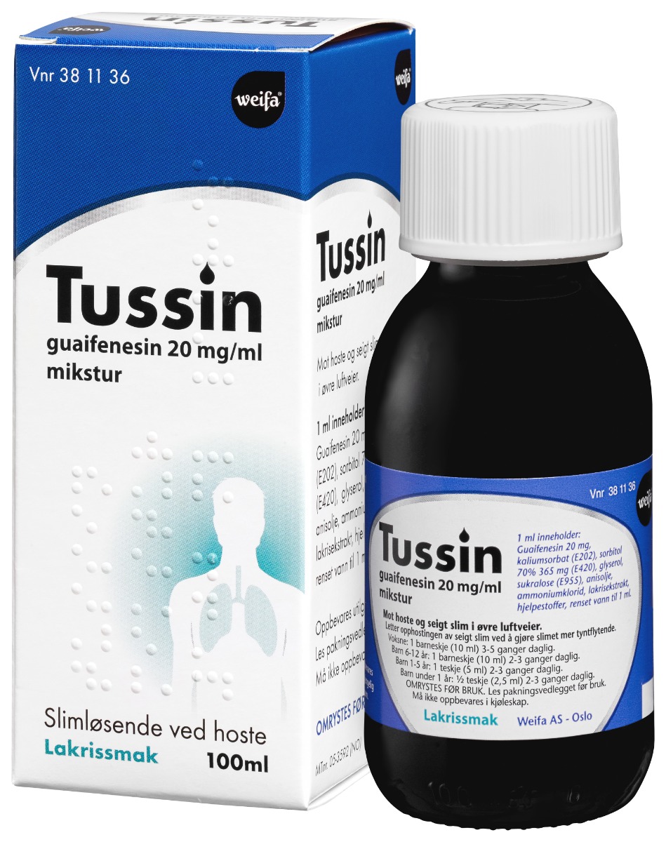 Tussin Hostesaft 20 mg/ml, 100 ml lakrissmak