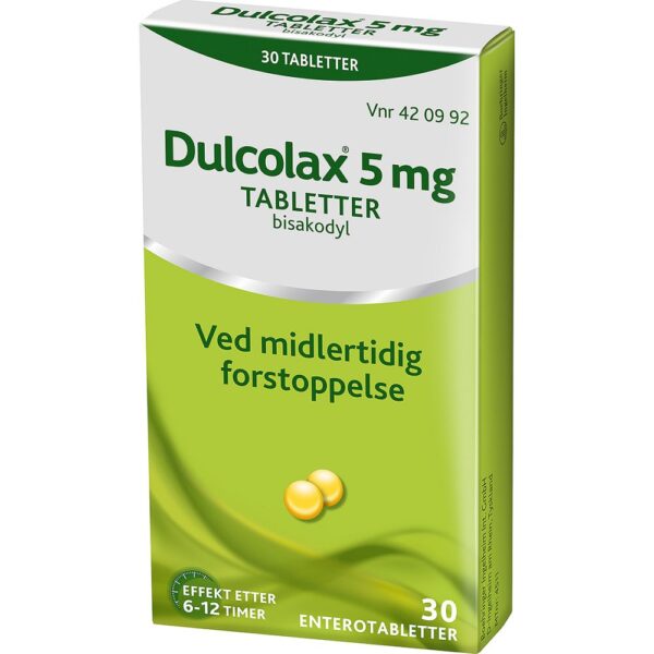Dulcolax enterotabletter 5 mg 30 stk