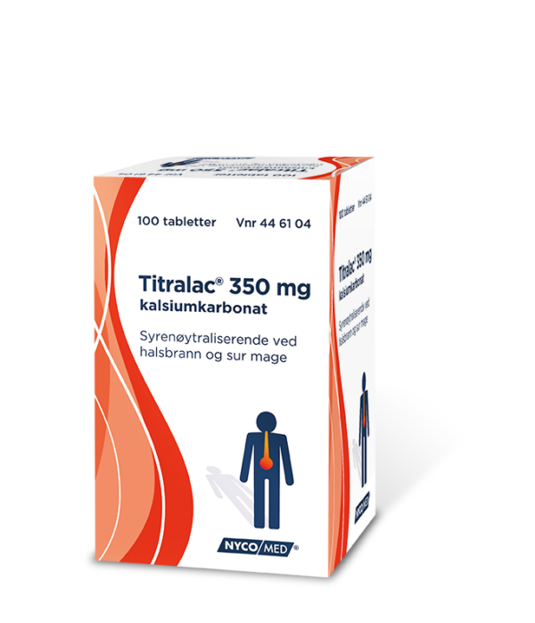 Titralac tabletter 350 mg 100 stk