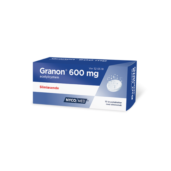 Granon brusetabletter 600 mg 10 stk