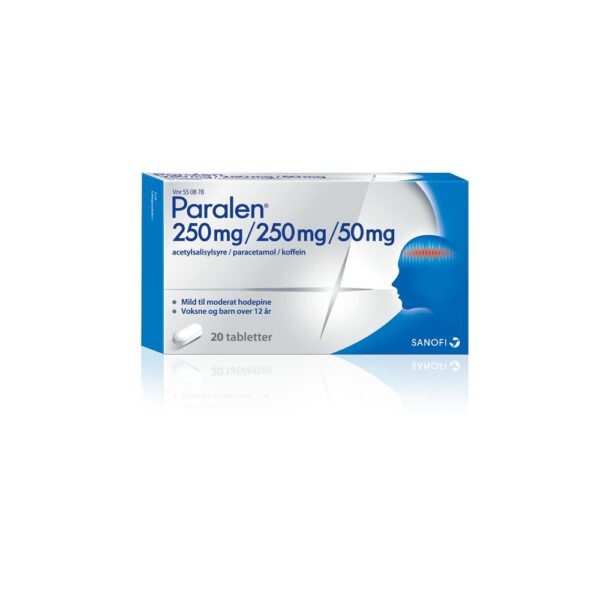 Paralen tabletter 250/250/50 mg 20 stk