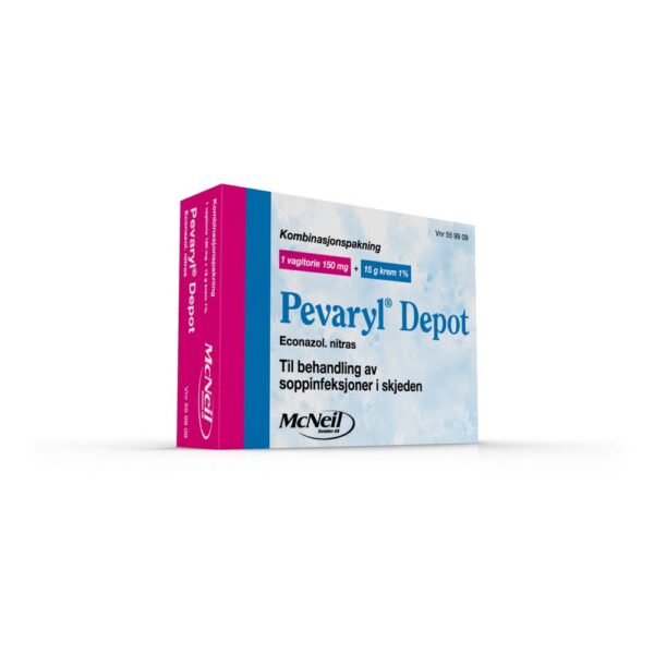 Pevaryl depotvagitorie 150 mg krem 1% 1+15Kombpk