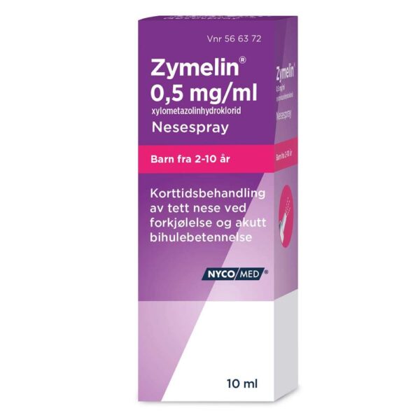 Zymelin nesespray 0,5 mg/ml 10 ml