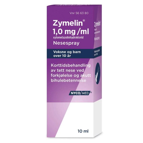 Zymelin nesespray 1 mg/ml 10 ml