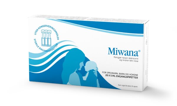 Miwana nesedråper Engangspipetter 20x5ml