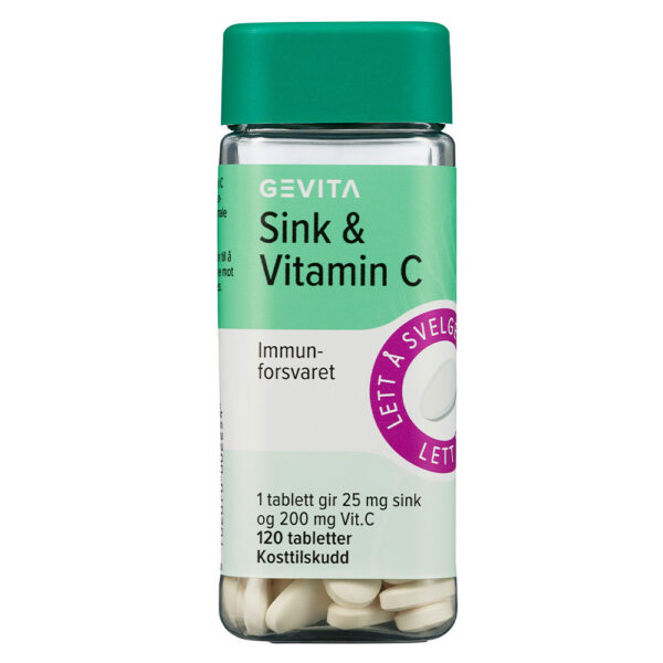Gevita Sink & Vitamin C 120 stk