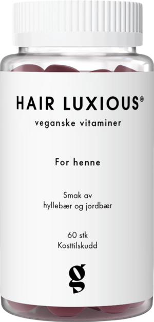 Good For Me Hair Luxious for henne Veganske vitaminer gummies med smak 60 stk