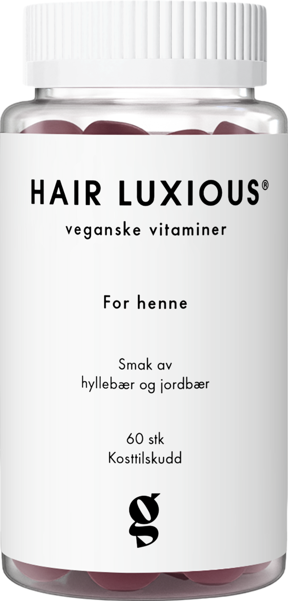 Good For Me Hair Luxious for henne Veganske vitaminer gummies med smak 60 stk