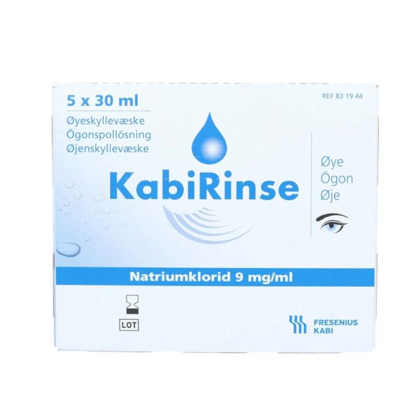 Kabirinse Øyeskyllevæske Nacl 5X30 ml