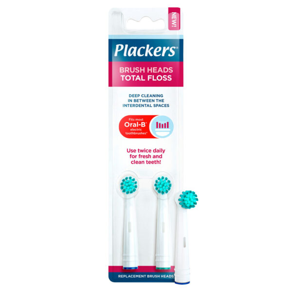 Plackers total floss refill børsthode 2 stk