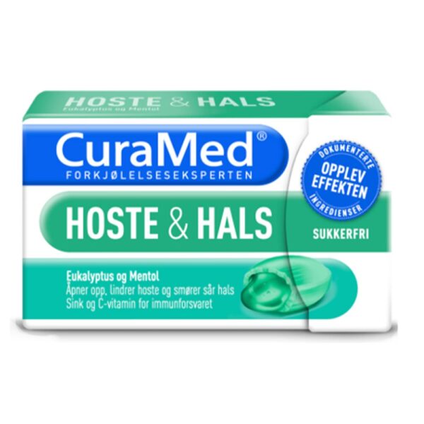 CuraMed Hoste & Hals, Eukalyptys og mentol smak