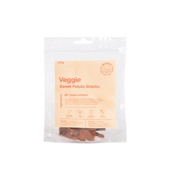 Buddy Veggie Sweet Potato godbiter til hund 100g