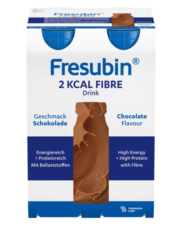 Fresubin 2 KCAL FIBRE Drink Sjokokolade 4X200 ml
