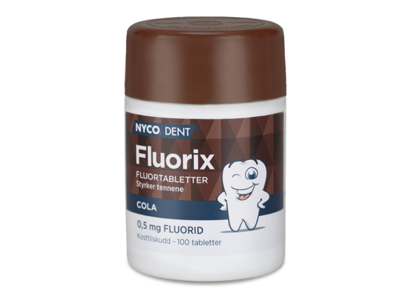 Nycodent Fluorix 0,5 mg Cola 100 stk