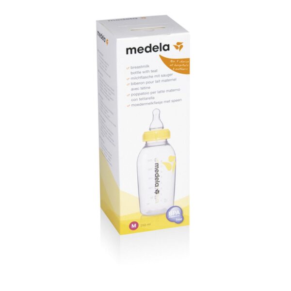 Medela Flaske M/Smokk M 250 ml 1 stk