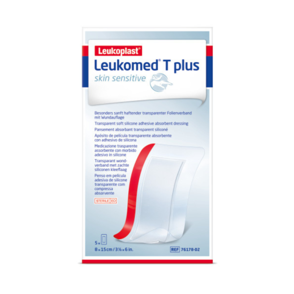 LEUKOMED T PLUS SKIN SENSITIVE 8CM X 15CM