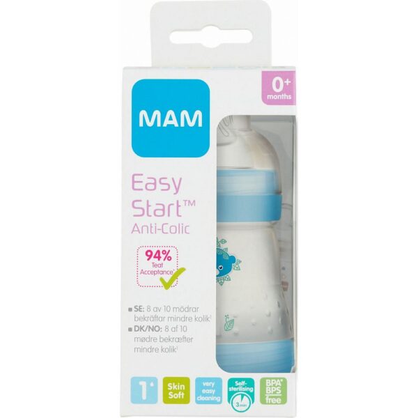 MAM tåteflaske easy start anti-colic blue 160ml