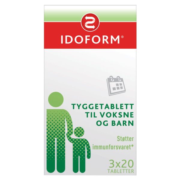 Idoform melkesyrebakterier tyggetabletter 3x20 stk