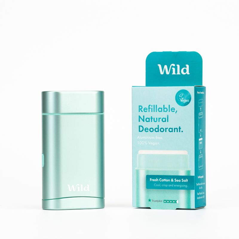 Wild Aqua Case and Fresh Cotton & Sea Salt Deo Starter Pack