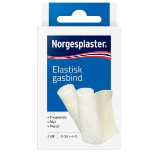 Norgespl Elast Gasbind 8Cmx4M 2 stk
