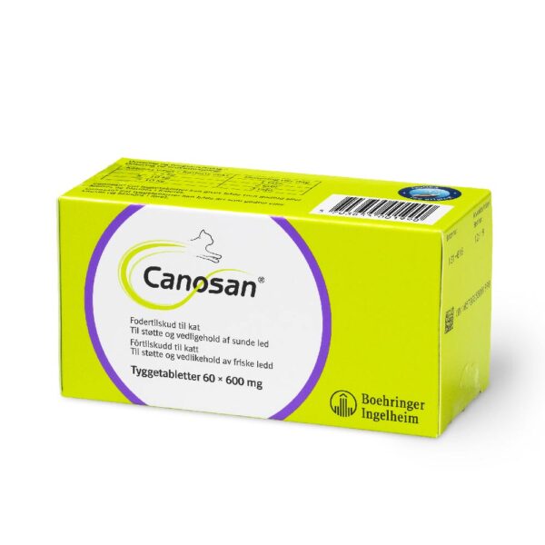 Canosan tyggetabletter fôrtilskudd til hund 600mg 60stk