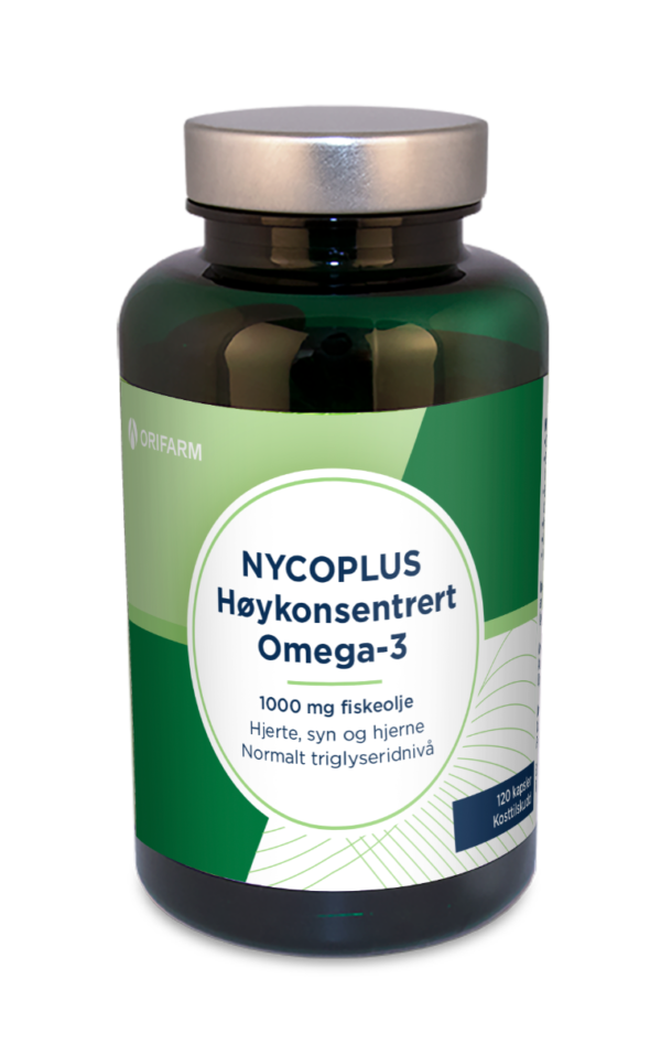 Nycoplus Høykonsentrert Omega-3 1000mg kapsler 120 stk