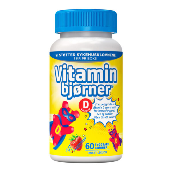 Vitaminbjørner D-vitamin 60 stk