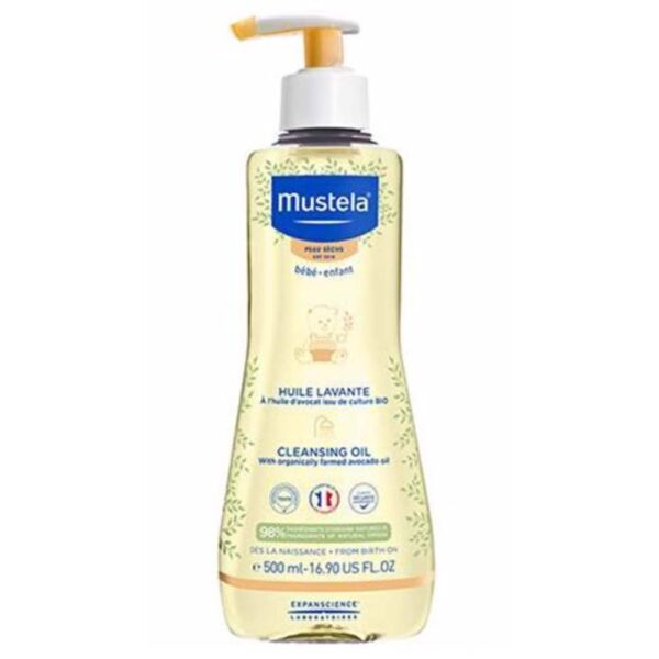 Mustela cleansing oil dry skin