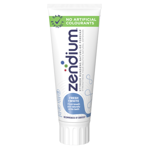 Zendium Fresh+White Tannkrem 75 ml