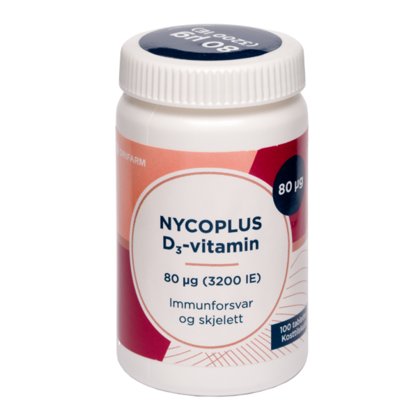 Nycoplus D3-vitamin 80 mcg tabletter 100 stk