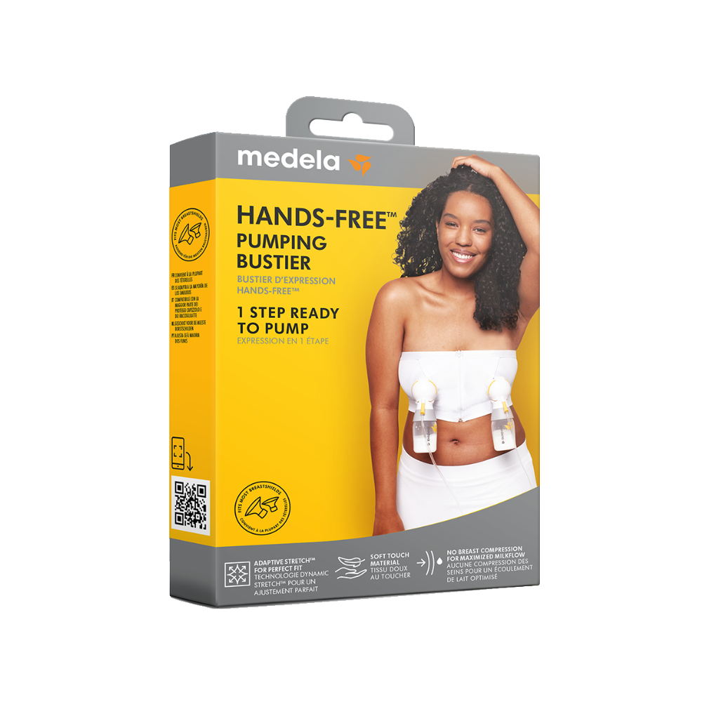 Medela Hands-free™ Pumpe-Bustier, hvit, M
