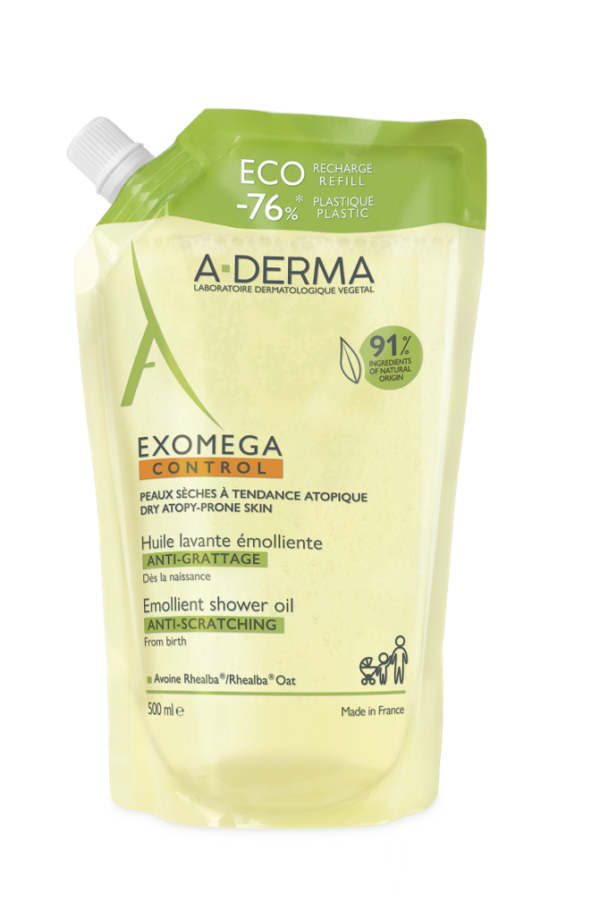 A-Derma Exomega Control Shower Oil Eco-refill 500ml