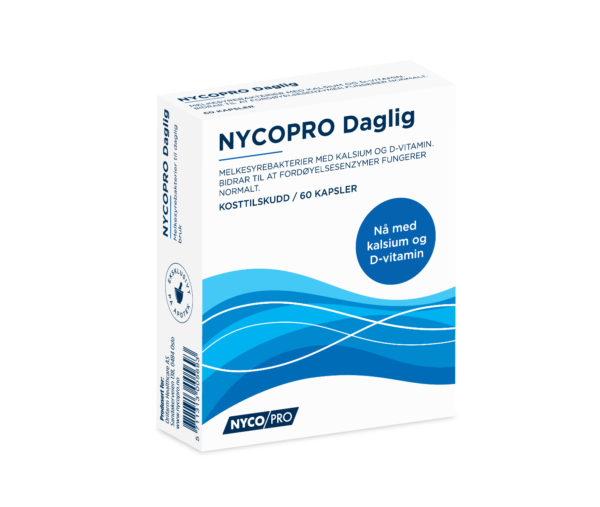 NYCOPRO Daglig kapsler med kalsium og D-vitamin 60 stk