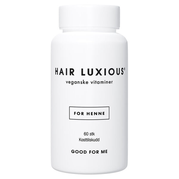 Good For Me Hair Luxious for henne Veganske vitaminer 60 stk