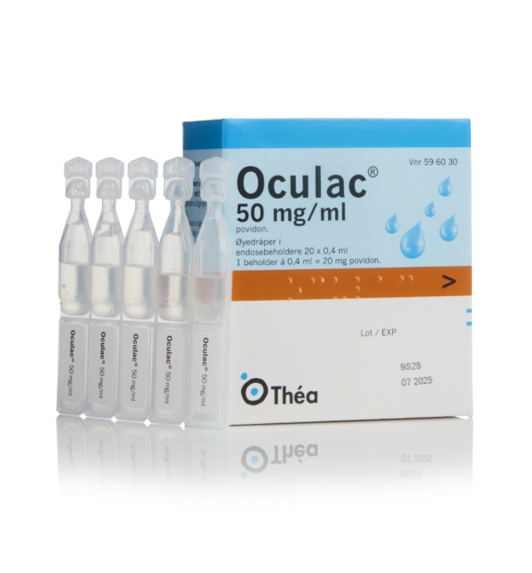 Oculac øyedråper 50 mg/ml 0,4 ml 20 stk