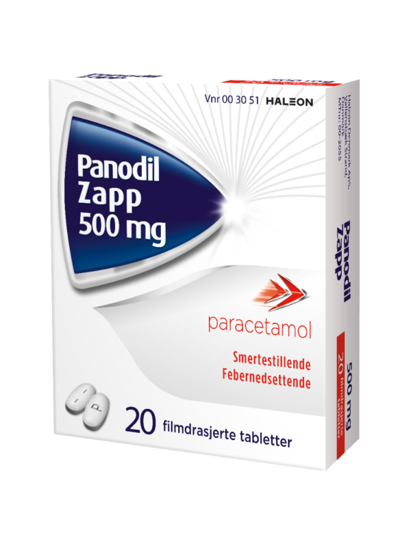 Panodil Zapp tabletter 500 mg 20 stk